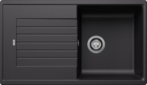 BLANCO ZIA 5 S, SILGRANIT, schwarz, ohne Ablauffernbedienung, reversibel, 500 mm Untermaß