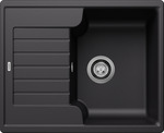 BLANCO ZIA 40 S, SILGRANIT, schwarz, ohne Ablauffernbedienung, reversibel, 400 mm Untermaß