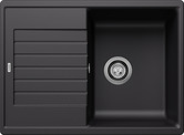 BLANCO ZIA 45 S Compact, SILGRANIT, schwarz, ohne Ablauffernbedienung, reversibel, 450 mm Untermaß