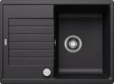 BLANCO ZIA 45 S Compact, SILGRANIT, schwarz, mit Ablauffernbedienung, reversibel, 450 mm Untermaß