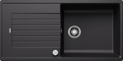 BLANCO ZIA XL 6 S, SILGRANIT, schwarz, mit Ablauffernbedienung, reversibel, 600 mm Untermaß