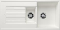 BLANCO ZIA 6 S, SILGRANIT, white, w/o drain remote control, reversible, 600 mm min. cabinet size