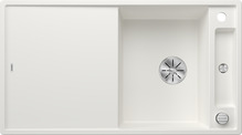 BLANCO AXIA III 5 S, SILGRANIT, white, incl. cutting board glass, reversible, 500 mm min. cabinet size
