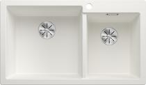 BLANCO PLEON 9, SILGRANIT, white, w/o drain remote control, Bowl left, 900 mm min. cabinet size