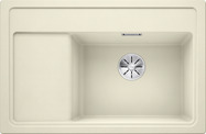BLANCO ZENAR XL 6 S Compact, SILGRANIT, jasmine, w/o drain remote control, w/o accessories, Bowl right, 600 mm min. cabinet size