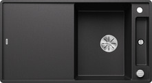 BLANCO AXIA III 5 S-F, SILGRANIT, anthracite, incl. cutting board glass, reversible, 500 mm min. cabinet size