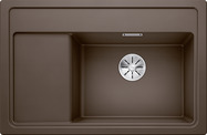 BLANCO ZENAR XL 6 S Compact, SILGRANIT, coffee, w/o drain remote control, w/o accessories, Bowl right, 600 mm min. cabinet size