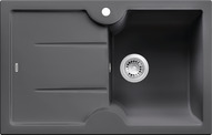BLANCO IDESSA 45 S, Ceramic, basalt, w/o drain remote control, Bowl right, 450 mm min. cabinet size