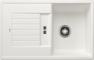 BLANCO ZIA 45 S, SILGRANIT, white, w/o drain remote control, reversible, 450 mm min. cabinet size