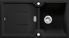BLANCO IDESSA 5 S, Ceramic, black, with drain remote control, reversible, 500 mm min. cabinet size