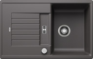 BLANCO ZIA 45 S, SILGRANIT, rock grey, with drain remote control, reversible, 450 mm min. cabinet size