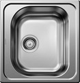 BLANCO TIPO 45, Stainless steel brushed finish, w/o drain remote control, reversible, 450 mm min. cabinet size