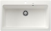 BLANCO NAYA XL 9, SILGRANIT, white, w/o drain remote control, w/o bowl layout, 900 mm min. cabinet size