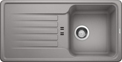 BLANCO FAVOS 45 S, SILGRANIT, alu metallic, w/o drain remote control, reversible, 450 mm min. cabinet size