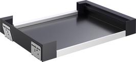 Flat Drawer 60 P MF, plastic, aluminium, sheet steel, greyish black