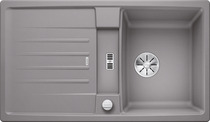 BLANCO LEXA 45 S, SILGRANIT, alu metallic, with drain remote control, reversible, 450 mm min. cabinet size