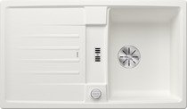 BLANCO LEXA 45 S, SILGRANIT, white, with drain remote control, reversible, 450 mm min. cabinet size