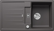 BLANCO LEXA 45 S, SILGRANIT, rock grey, with drain remote control, reversible, 450 mm min. cabinet size
