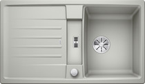 BLANCO LEXA 45 S, SILGRANIT, pearl grey, with drain remote control, reversible, 450 mm min. cabinet size