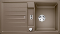 BLANCO LEXA 45 S, SILGRANIT, nutmeg, with drain remote control, reversible, 450 mm min. cabinet size