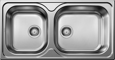 BLANCO TIPO XL 9, Stainless steel brushed finish, w/o drain remote control, reversible, 900 mm min. cabinet size