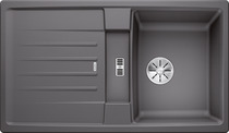BLANCO LEXA 45 S, SILGRANIT, rock grey, w/o drain remote control, reversible, 450 mm min. cabinet size