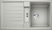 BLANCO LEXA 45 S, SILGRANIT, pearl grey, w/o drain remote control, reversible, 450 mm min. cabinet size