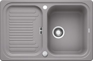 BLANCO CLASSIC 45 S, SILGRANIT, alu metallic, with drain remote control, reversible, 450 mm min. cabinet size