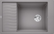 BLANCO ELON XL 6 S, SILGRANIT, alu metallic, w/o drain remote control, with accessories, reversible, 600 mm min. cabinet size