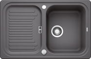 BLANCO CLASSIC 45 S, SILGRANIT, rock grey, with drain remote control, reversible, 450 mm min. cabinet size