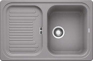 BLANCO CLASSIC 45 S, SILGRANIT, alu metallic, w/o drain remote control, reversible, 450 mm min. cabinet size