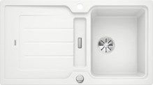 BLANCO CLASSIC NEO 5 S, SILGRANIT, white, with drain remote control, with accessories, reversible, 500 mm min. cabinet size