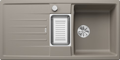 BLANCO LEXA 6 S, SILGRANIT, tartufo, with drain remote control, with accessories, reversible, 600 mm min. cabinet size