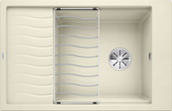 BLANCO ELON XL 6 S, SILGRANIT, jasmine, w/o drain remote control, with accessories, reversible, 600 mm min. cabinet size