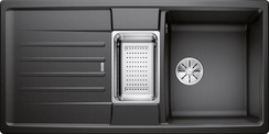 BLANCO LEXA 6 S, SILGRANIT, anthracite, w/o drain remote control, with colander, reversible, 600 mm min. cabinet size
