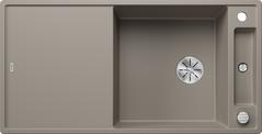 BLANCO AXIA III XL 6 S with pop-up waste, SILGRANIT, tartufo, incl. chopping board wood, reversible, 600 mm min. cabinet size