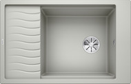 BLANCO ELON XL 6 S, SILGRANIT, pearl grey, w/o drain remote control, with accessories, reversible, 600 mm min. cabinet size