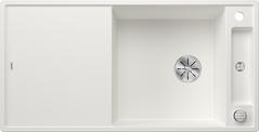 BLANCO AXIA III XL 6 S with pop-up waste, SILGRANIT, white, incl. chopping board wood, reversible, 600 mm min. cabinet size