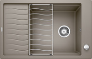 BLANCO ELON XL 6 S-F, SILGRANIT, tartufo, with drain remote control, with accessories, reversible, 600 mm min. cabinet size