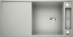 BLANCO AXIA III XL 6 S without pop-up waste, SILGRANIT, pearl grey, incl. cutting board glass, reversible, 600 mm min. cabinet size
