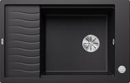 BLANCO ELON XL 6 S, SILGRANIT, schwarz, mit Ablauffernbedienung, mit Zubehör, reversibel, 600 mm Untermaß
