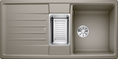 BLANCO LEXA 6 S, SILGRANIT, tartufo, w/o drain remote control, with colander, reversible, 600 mm min. cabinet size