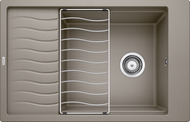 BLANCO ELON XL 6 S, SILGRANIT, tartufo, w/o drain remote control, with accessories, reversible, 600 mm min. cabinet size