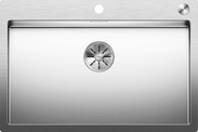 BLANCO CLARON 700-IF/A, Stainless steel satin polish, with drain remote control, w/o bowl layout, 800 mm min. cabinet size