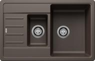 BLANCO LEGRA 6 S Compact, SILGRANIT, coffee, w/o drain remote control, w/o accessories, reversible, 600 mm min. cabinet size