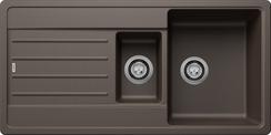 BLANCO LEGRA 6 S, SILGRANIT, coffee, w/o drain remote control, reversible, 600 mm min. cabinet size