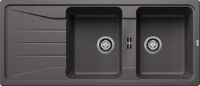 BLANCO SONA 8 S, SILGRANIT, rock grey, w/o drain remote control, reversible, 800 mm min. cabinet size