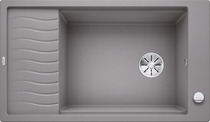 BLANCO ELON XL 8 S, SILGRANIT, alu metallic, with drain remote control, with accessories, reversible, 800 mm min. cabinet size