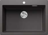 BLANCO PLEON 8, SILGRANIT, rock grey, w/o drain remote control, w/o bowl layout, 800 mm min. cabinet size
