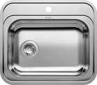 BLANCODANA-F, Stainless steel brushed finish, w/o drain remote control, w/o bowl layout, 600 mm min. cabinet size